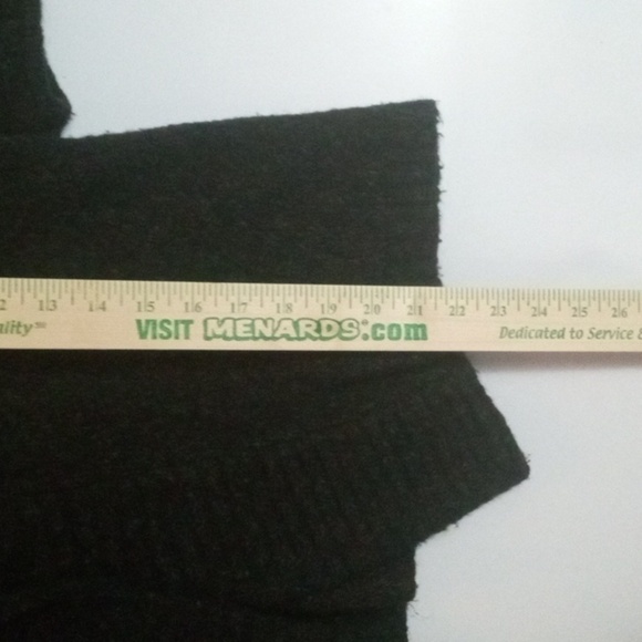 BCBG MAXAZRIA Cowl Collar Short Sleeve  Cardigan Sz XS/S Black Pre-owned - Picture 10 of 11